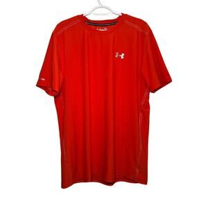 Under Armour orange cold black athletic t shirt mens XL athleisure outdoor